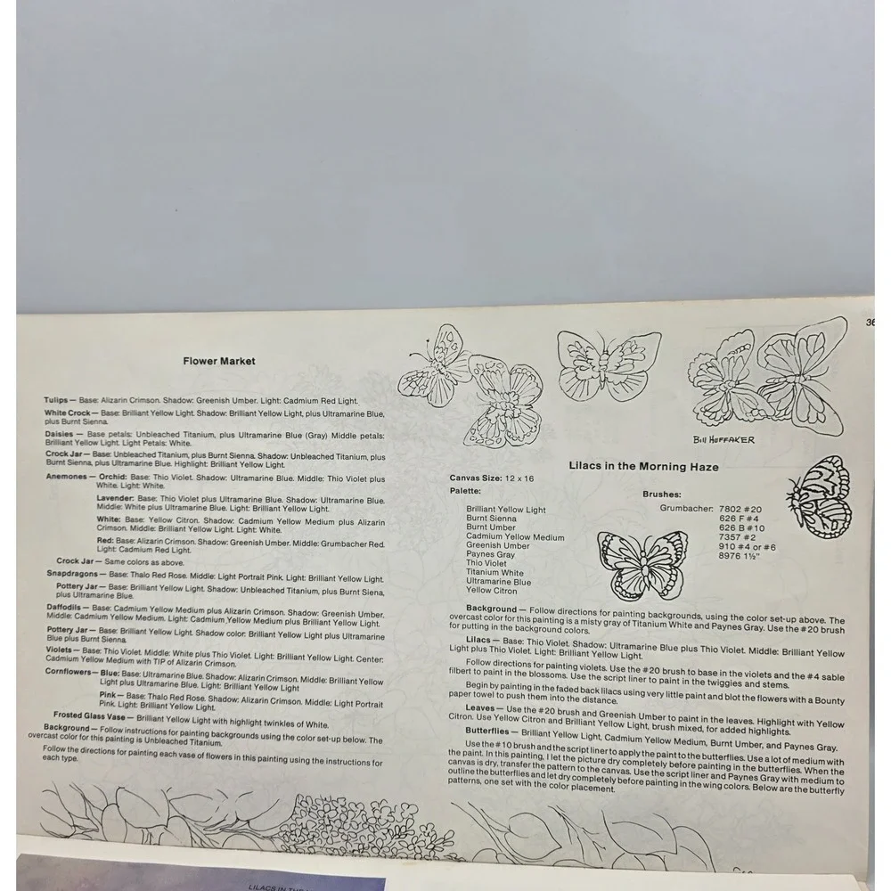 Nature's Beauty Vol. 3 by Bill Huffaker Illustrated How To Floral Art Book 1992